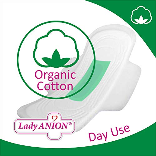 Lady Anion Compresas Sanitarias de uso diurno y Salvaslips, Algodón organico certificado – Set Super Ahorro (en total 132 piezas) I Compresas algodon