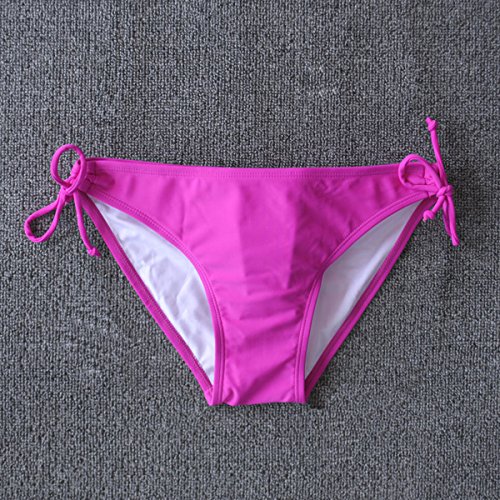 LANMIYA Traje de Baño Bikini Inferior Bottom Briefs Ropa Interior Ajuste de tamaño (ROSEO XL)