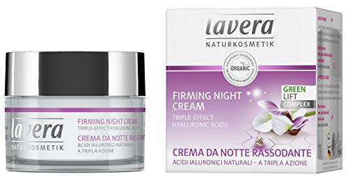 lavera Crema nocturna Facial - ácido hialurónico - vegano ✔ cuidado facial biológico ✔ cosméticos naturales 100% certificados - 50 ml