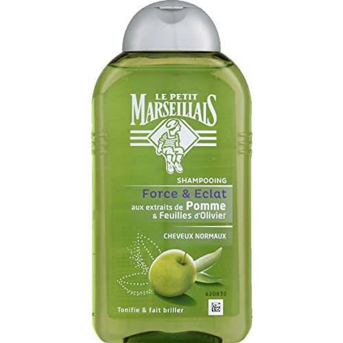 Le Petit Marseillais - Cheveux normaux, extraits de Pomme et d'olivier, shampooing - Le flacon de 250ml - (pour la quantité Plus Que 1 Nous vous remboursons le Port supplémentaire)