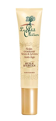 Le Petit Olivier Antienvejecimiento Contorno de Ojos y Labios Con Aceite De Argán, 15 ml