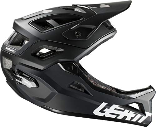 Leatt DBX 3.0 Enduro V2 Casco Mixto, Color Blanco y Negro, tamaño 55-59 cm