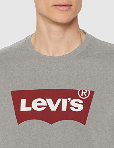 Levi's Graphic Set-In Neck, Camiseta para Hombre, Gris (C18976 Graphic H215 Midtone Htr Grey Graphic H215-Hm 36.2 138), XXX-Large