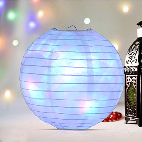 LIHAO 30 Mini LED Bombillas Luz Coloridas Led Mini Globo Luces para Linterna de Papel Decorativas Fiesta Boda