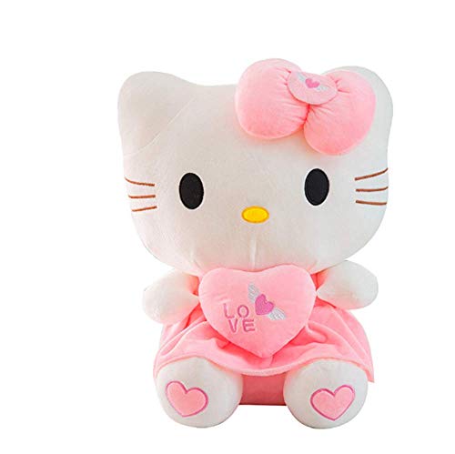 Lindo Hello Kitty Peluche De Juguete Decoración para El Hogar Muñeca Peluche Peluche Animal Regalo De Cumpleaños De San Valentín (30-100Cm),Rosado,30cm