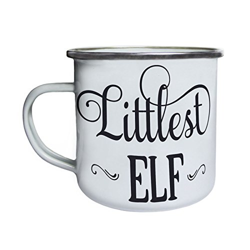 Littlest Elf Retro, lata, taza del esmalte 10oz/280ml u135e