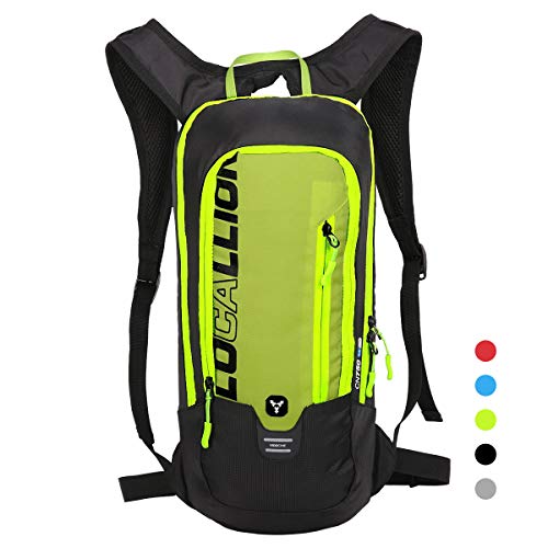 Local Lion 6L Mochilas de Hidratacion Ciclismo al Aire Libre de Unisex Multifuncional Impermeable de Poliester para Viaje Verde