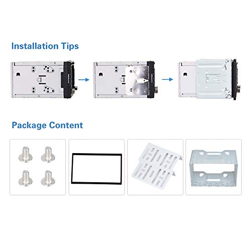 LSLYA - Kit de Montaje Universal de Doble DIN para 2 Dash Kit de Radio estéreo de Coche y DVD