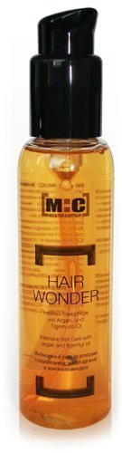 M: cabello C Me pregunto, intensivo Cuidado del cabello, 100ml, Aceite de argán + Aceite de chufa, mejor Calor Protección contra la humedad en el Estilizado (Plancha alisadora / Rizador eléctrico etc