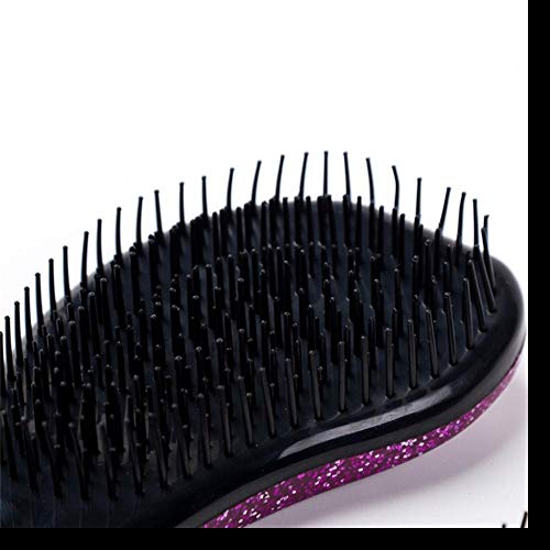 Magic Handle Hair Combine Antiestático Electrochapa Cepillo para el cabello Masaje Peine Cepillo para el cabello Tangle Teezer Original Anti-frizz Brush Barber, Azul, España