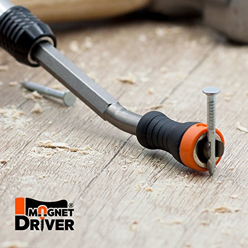 MAGNET DRIVER® SET,caja de plástico resistente con soportes magnéticos Magnet Driver y puntas de diferentes tipos para usar siguiendo el código de color. (Set de 17 Puntas y Soportes Magnéticos)