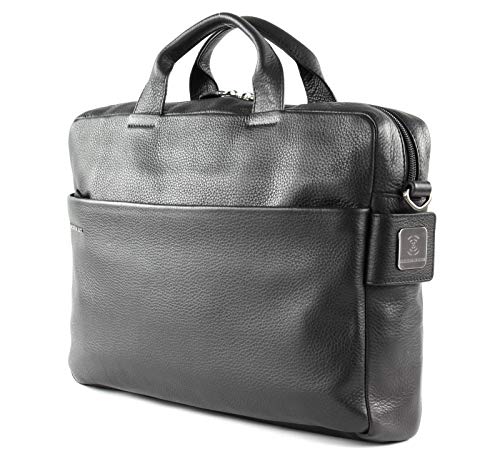 Mandarina Duck Detroit Briefcase cuero Black