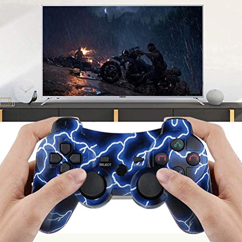 Mando PS3 Inalámbrico para PS3 Controller Bluetooth para Playstation 3 (Deep Blue Galaxy)