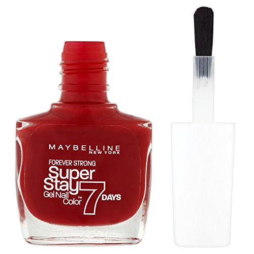 Maybelline New York - Superstay 7 Días, Esmalte de Uñas Efecto Gel, Tono 006 Deep Red