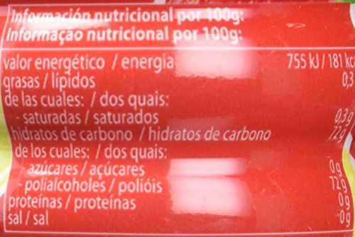 Mentos Chicle Frutas Silvestres, Sin Azúcar - 6 unidades de 60 gr. (Total 360 gr.)