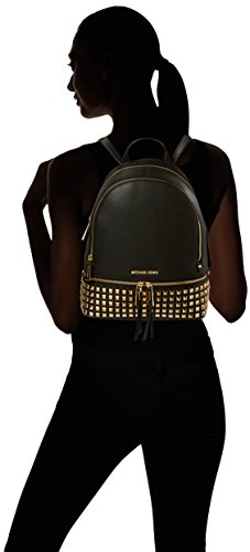 Michael Kors Rhea Zip, Bolso mochila para Mujer, Negro (Black), 13x30x26 centimeters (W x H x L)