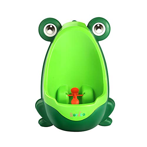 Mignon Grenouille garçons d'Lunette WC ou d'pour garçons Pee Trainer de Salle de Bain Enfants uninal avec Whirling Cible