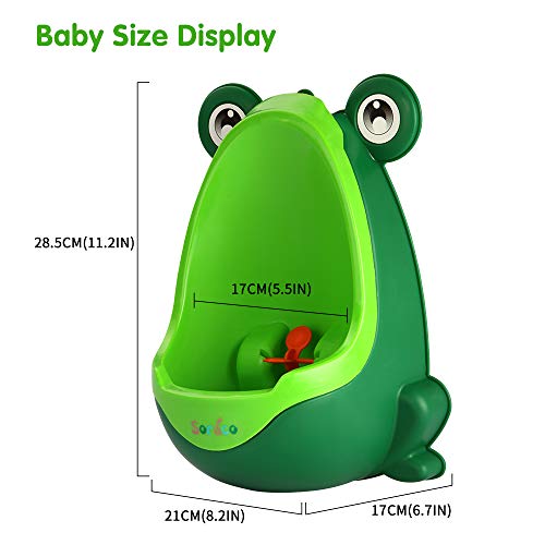 Mignon Grenouille garçons d'Lunette WC ou d'pour garçons Pee Trainer de Salle de Bain Enfants uninal avec Whirling Cible