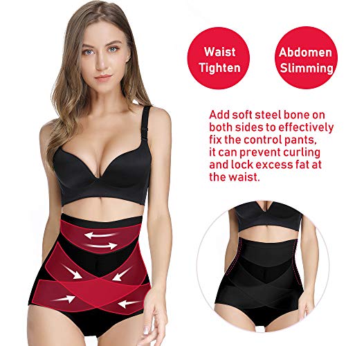 MISS MOLY Mujer Braguita Moldeadora Faja Reductora Cintura Alta Adelgazar Lencería Levanta Gluteos Shapewear Levanta Gluteos