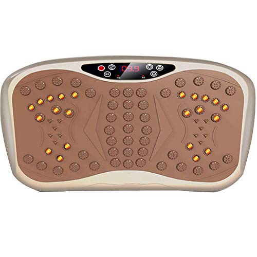 MJ-Sports Placa de Potencia de vibración Delgada y compacta con USB y Bluetooth Reproductor de música y Terapia magnética - Crazy Style Slim Massage Fitness Oscillating Plate Mini