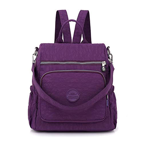 Mochila de Mujer, JOSEKO Bolsos para Mujer Multi-función Anti-Robo Mochila Impermeable de Nylon Bandolera Doble Bolsos de Hombro Doble para Las Mujeres de la muchedumbre