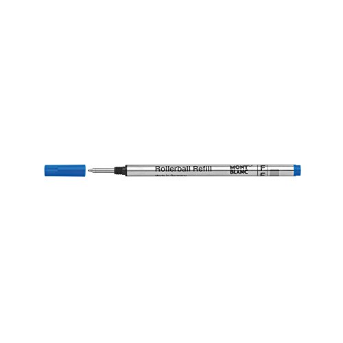 Montblanc 124501 Recambios finos para Rollerball – Recargas de alta calidad Royal Blue, 1 paquete x 2 Recargas