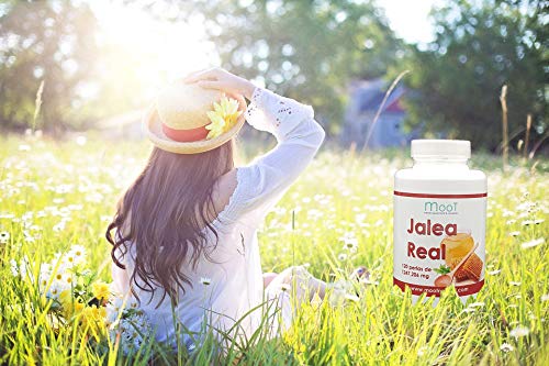 Moot Jalea Real | 120 Perlas de 1.000mg | Refuerza las defensas, Reduce el cansancio y la Fatiga, Aporta energía. Mejora el rendimiento mental. Tratamiento para 4 meses. Complemento Alimenticio.