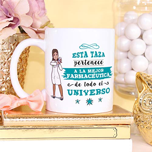 MUGFFINS Taza Farmacéutica (Mejor del Universo) - Regalos Originales y Divertidos de Farmacia