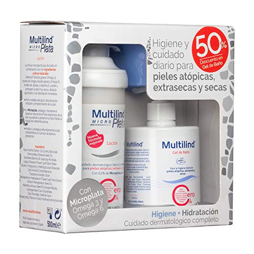 Multilind Pack Higiene y Hidratación para pieles atópicas, secas y extrasecas - Gel baño + Loción