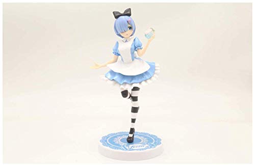 N-L Game Identity V Peluches 21Cm Figura de Anime Figuras de Vinilo Acción La Vida en un Mundo Diferente iniciado por Re Alice In Wonderland Ver. Rem Rem Aprox.