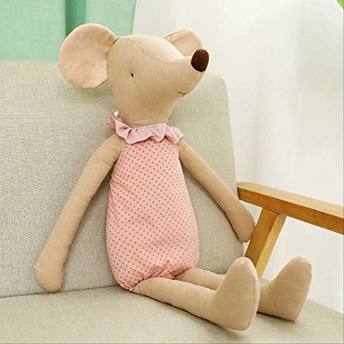 N\A Canguro Ratón Peluches Muñecas De Peluche Animales Peluche Ratón Suave Muñeca Dormir Juguete Paño para Regalo De Cumpleaños 45cm Rosado