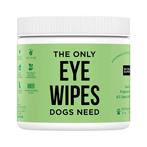 Natural Rapport Toallitas y Lágrimas para Mascotas – El Único Toallitas de Ojos Que Necesitan los Perros – Tratamiento Limpiador Ocular para Perros y Gatos (Gotas y Toallitas)