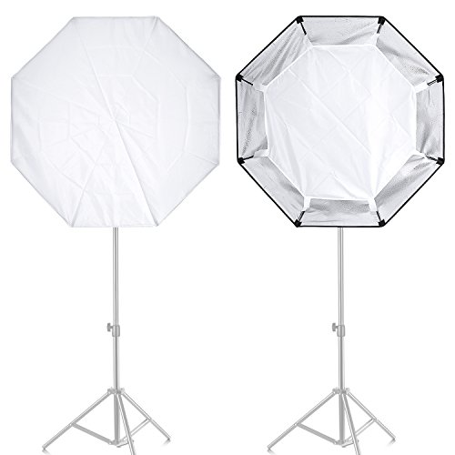 Neewer - Softbox Octogonal de 60 cm con Anilla de Velcro y Bolsa para Flash Speedlite Studio, para fotografías