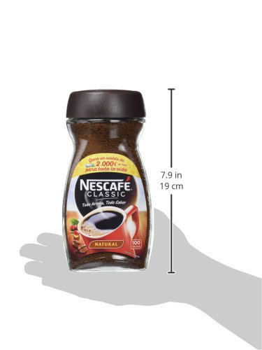 Nescafé Classic Natural - Café soluble - 2 Paquetes de 200 g