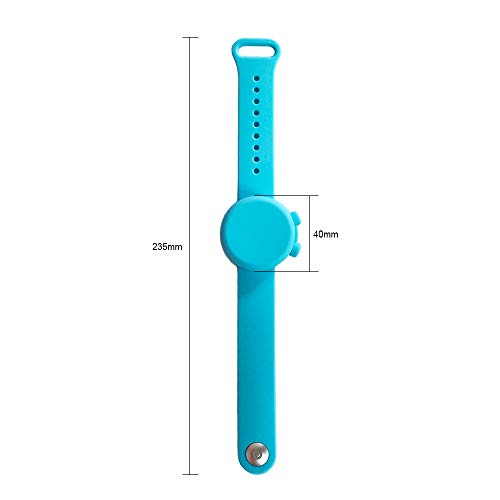 Nevele Ltd - Reloj de pulsera de silicona portátil para niños, hombres, mujeres, deportes, escuela, higiene, desinfectante para manos al aire libre