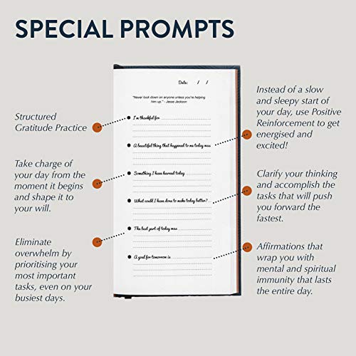 Night Journal by Legendary Life - Research Based, Guided Journal with Prompts that Empower You to End Your Day with Gratitude, Organization, and Goals Setting- Habit tracker- Hardcover or Spiral Bound