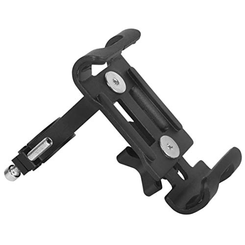 Nihlsfen Soporte Fijo Universal Bicicleta Motocicleta Bicicleta Soporte para teléfono móvil Soporte para Manillar Soporte de aleación de Aluminio Soporte para teléfono Inteligente - Negro