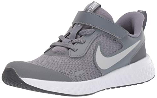 Nike Revolution 5 (PSV), Running Shoe Unisex-Child, Cool Grey/Pure Platinum/Dark Grey, 34 EU