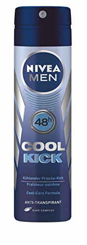 Nivea Men Desodorante Fresco Kick anti Perspirant Spray, 4 Paquete 4 x 150 ml