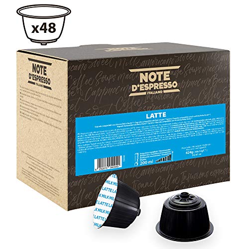 Note D'Espresso Cápsulas, Leche Exclusivamente Compatibles con cafeteras de cápsulas Nescafé* y Dolce Gusto* 48 Unidades 13 g, Total: 624 g