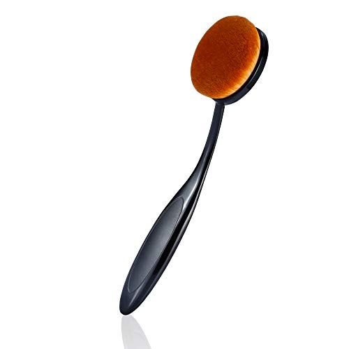 NovaLuna - Pincel de maquillaje ovalado para aplicar y aplicar - Brocha para base de maquillaje para cosméticos - corrector. Imprimación y polvo: crema o líquida.