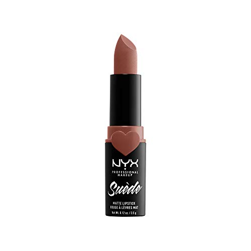 Nyx Professional Makeup Barra De Labios Mate De Larga Duración Y Cobertura Total Suede Matte Lipstick Tono 3 Rosé The Day Color Beige