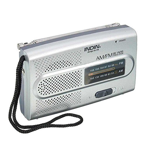 OcioDual Radio de Bolsillo Portatil Mini FM/Am 2 Bandas a Pilas Jack BC-R28