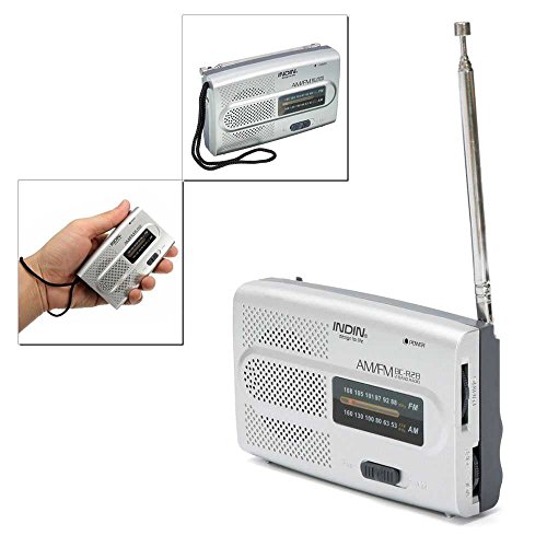 OcioDual Radio de Bolsillo Portatil Mini FM/Am 2 Bandas a Pilas Jack BC-R28