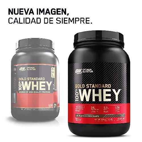 Optimum Nutrition ON Gold Standard 100% Whey Proteína en Polvo Suplementos Deportivos, Glutamina y Aminoacidos, BCAA, Galletas y Crema, 29 porciones, 900g, Embalaje puede variar