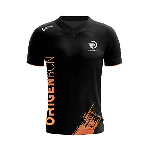 Origen Bcn Oficial 2019 Camiseta, Negro (Negro Negro), L para Hombre