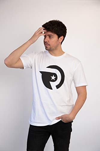 Origen Logo Camiseta, Blanco (Blanco Blanco), L para Hombre