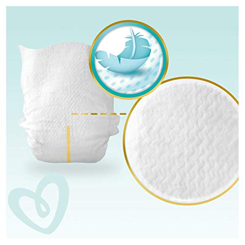 Pampers Premium Protection - Pañales, tamaño 4, 9 kg-14 kg, paquete doble (1 x 60 pañales)