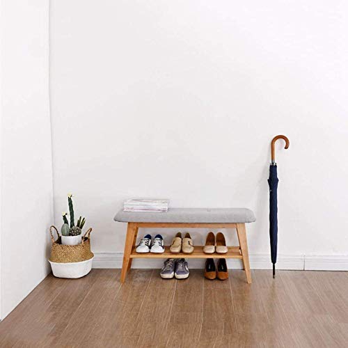 Pared pintura Nordic Multiusos Zapatos reemplazo Zapatero Zapatero Foyer Zapatos de Madera Maciza Taburete Armario Rack de Zapatos 45x90x30cm Taburete Cambiar Zapatos