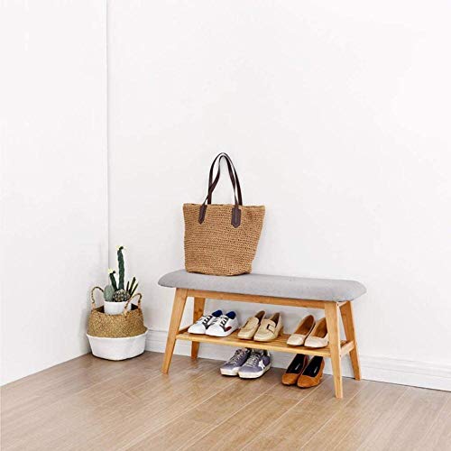 Pared pintura Nordic Multiusos Zapatos reemplazo Zapatero Zapatero Foyer Zapatos de Madera Maciza Taburete Armario Rack de Zapatos 45x90x30cm Taburete Cambiar Zapatos